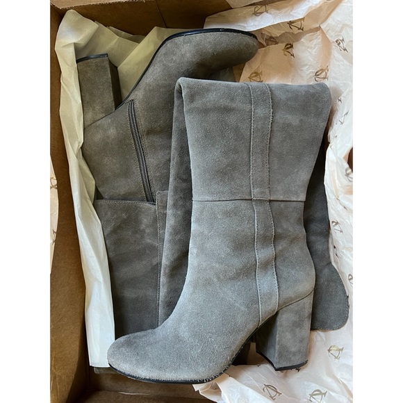Vince Camuto Suede over-the-knee Grey Boots - Picture 7 of 10